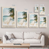 Southwestern Beach, Koh Rong, Cambodia Watercolor Beach Print, Vacation Gift, Koh Rong, Cambodia Wall Art, Beach Painting, Beach Decor, Beach Painting