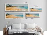 Vilanculos Beach, Mozambique Watercolor Print, Vacation Gift, Mozambique Wall Art, Beach Painting, Beach Decor, Large Wall Art, Wood Frame Art