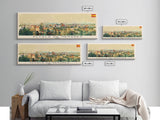 Alcalį Spain Travel Art, City Art, Framed Canvas Print or Metal Wall Art, Europe Travel Poster, Panoramic Wall Art, Extra Wide Wall Art