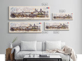 Angers France Wall Art, Panoramic Travel Poster, Panoramic Framed Canvas Print, City Wall Art, Wall Hanging Home Decor, Travel Art