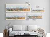 Ferrara Italy Travel Art, City Art, Framed Canvas Print or Metal Wall Art, Europe Travel Poster, Panoramic Wall Art, Extra Wide Wall Art