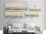 Foggia Italy Wall Art, Panoramic Travel Poster, Panoramic Framed Canvas Print, City Wall Art, Wall Hanging Home Decor, Travel Art