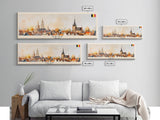 Genk Belgium Travel Print Wall Art, Panoramic City Art, Travel Art, Wall Decor, Vacation Gift, Framed Canvas Print Or Metal Art