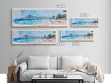 Kallithea Greece Travel Art, City Art, Framed Canvas Print or Metal Wall Art, Europe Travel Poster, Panoramic Wall Art, Extra Wide Wall Art