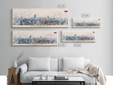 Krasnodar Russia Travel Print Wall Art, Panoramic City Art, Travel Art, Wall Decor, Vacation Gift, Framed Canvas Print Or Metal Art