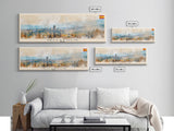 Valladolid Spain Wall Art, Panoramic Travel Poster, Panoramic Framed Canvas Print, City Wall Art, Wall Hanging Home Decor, Travel Art