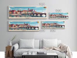 Arad Romania Travel Art, City Art, Framed Canvas Print or Metal Wall Art, Europe Travel Poster, Panoramic Wall Art, Extra Wide Wall Art