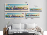 Belfast United Kingdom Travel Art, City Art, Framed Canvas Print or Metal Wall Art, Europe Travel Poster, Panoramic Wall Art, Extra Wide Wall Art