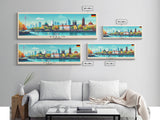 Berlin Germany Travel Print Wall Art, Panoramic City Art, Travel Art, Wall Decor, Vacation Gift, Framed Canvas Print Or Metal Art