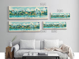 Espoo Finland Wall Art, Panoramic Travel Poster, Panoramic Framed Canvas Print, City Wall Art, Wall Hanging Home Decor, Travel Art