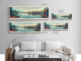 Kuopio Finland Wall Art, Panoramic Travel Poster, Panoramic Framed Canvas Print, City Wall Art, Wall Hanging Home Decor, Travel Art