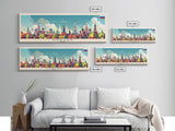 Kurgan Russia Travel Print Wall Art, Panoramic City Art, Travel Art, Wall Decor, Vacation Gift, Framed Canvas Print Or Metal Art