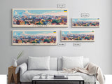 Luhansk Ukraine Wall Art, Panoramic Travel Poster, Panoramic Framed Canvas Print, City Wall Art, Wall Hanging Home Decor, Travel Art