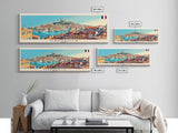 Marseille France Travel Print Wall Art, Panoramic City Art, Travel Art, Wall Decor, Vacation Gift, Framed Canvas Print Or Metal Art