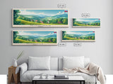 Michalovce Slovakia Travel Art, City Art, Framed Canvas Print or Metal Wall Art, Europe Travel Poster, Panoramic Wall Art, Extra Wide Wall Art