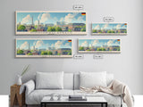 Monchengladbach Germany Travel Art, City Art, Framed Canvas Print or Metal Wall Art, Europe Travel Poster, Panoramic Wall Art, Extra Wide Wall Art