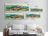 Nitra Slovakia Wall Art, Panoramic Travel Poster, Panoramic Framed Canvas Print, City Wall Art, Wall Hanging Home Decor, Travel Art