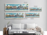 Odesa Ukraine Travel Print Wall Art, Panoramic City Art, Travel Art, Wall Decor, Vacation Gift, Framed Canvas Print Or Metal Art