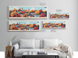 Oulu Finland Travel Print Wall Art, Panoramic City Art, Travel Art, Wall Decor, Vacation Gift, Framed Canvas Print Or Metal Art