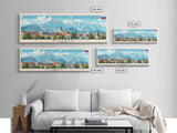 Poprad Slovakia Travel Print Wall Art, Panoramic City Art, Travel Art, Wall Decor, Vacation Gift, Framed Canvas Print Or Metal Art