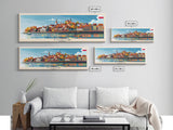 Torun Poland Travel Art, City Art, Framed Canvas Print or Metal Wall Art, Europe Travel Poster, Panoramic Wall Art, Extra Wide Wall Art