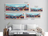 Winterthur Switzerland Travel Art, City Art, Framed Canvas Print or Metal Wall Art, Europe Travel Poster, Panoramic Wall Art, Extra Wide Wall Art