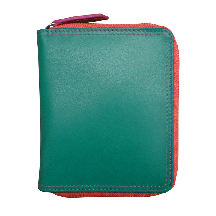 Small Multi Color Zip Wallet