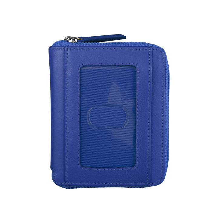 Unisex Zip Around Wallet with RFID Protection