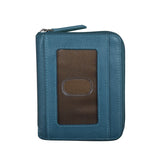 Unisex Zip Around Wallet with RFID Protection