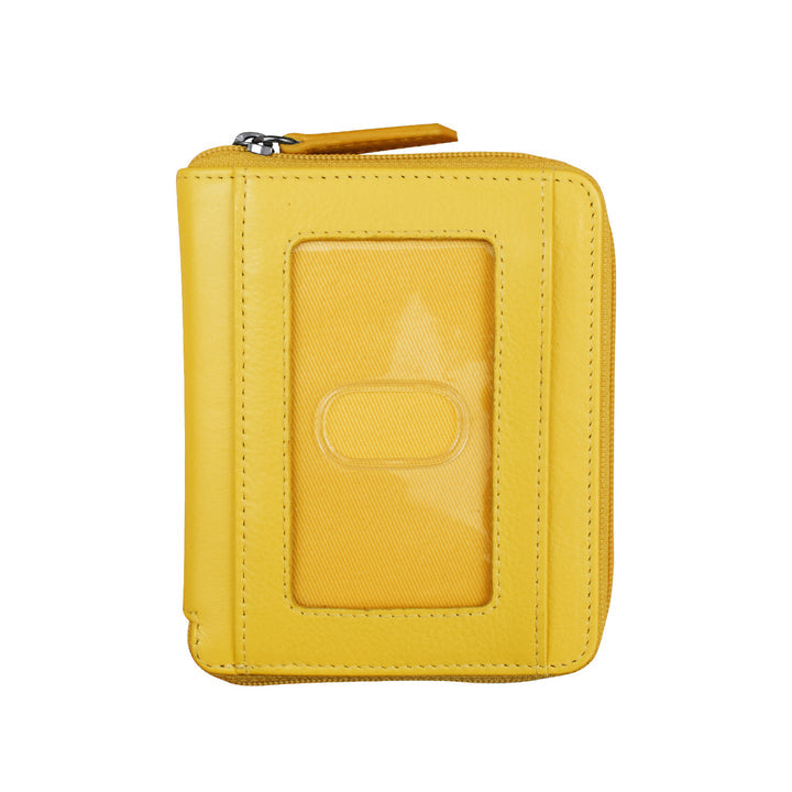 Unisex Zip Around Wallet with RFID Protection