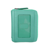 Unisex Zip Around Wallet with RFID Protection