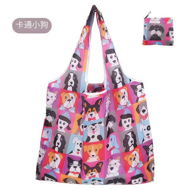 Large Foldable Packable Pocket Size Shopping Tote - Prints & Patterns