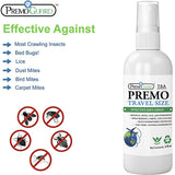 Bed Bug & Mite Killer Spray – 3 oz Travel Size – All Natural Non-Toxic - By Premo Guard