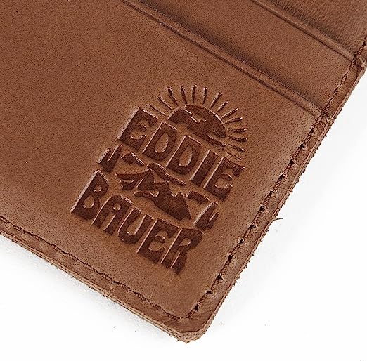 Cartera plegable de cuero para exteriores Eddie Bauer