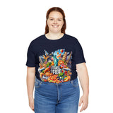 "I Travel for The Food" full color T-shirt