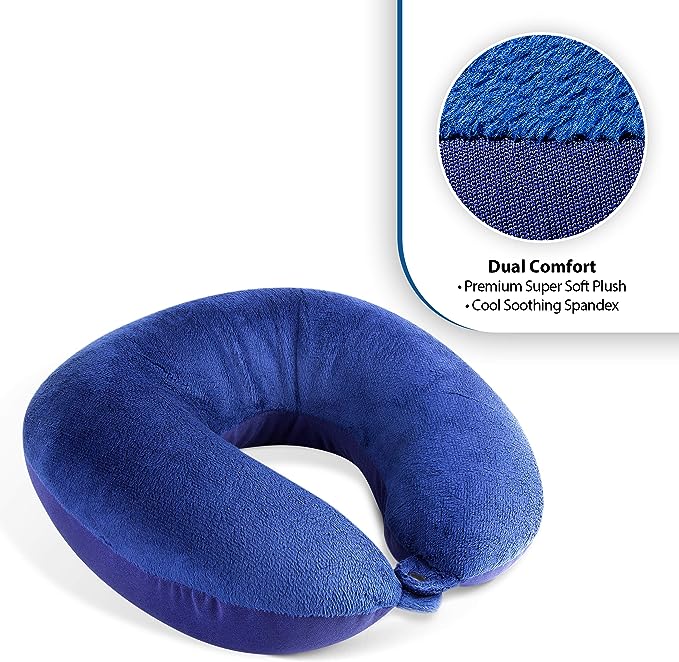 Almohadas de viaje de microperlas de felpa súper suaves de Cloudz