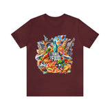 "I Travel for The Food" full color T-shirt