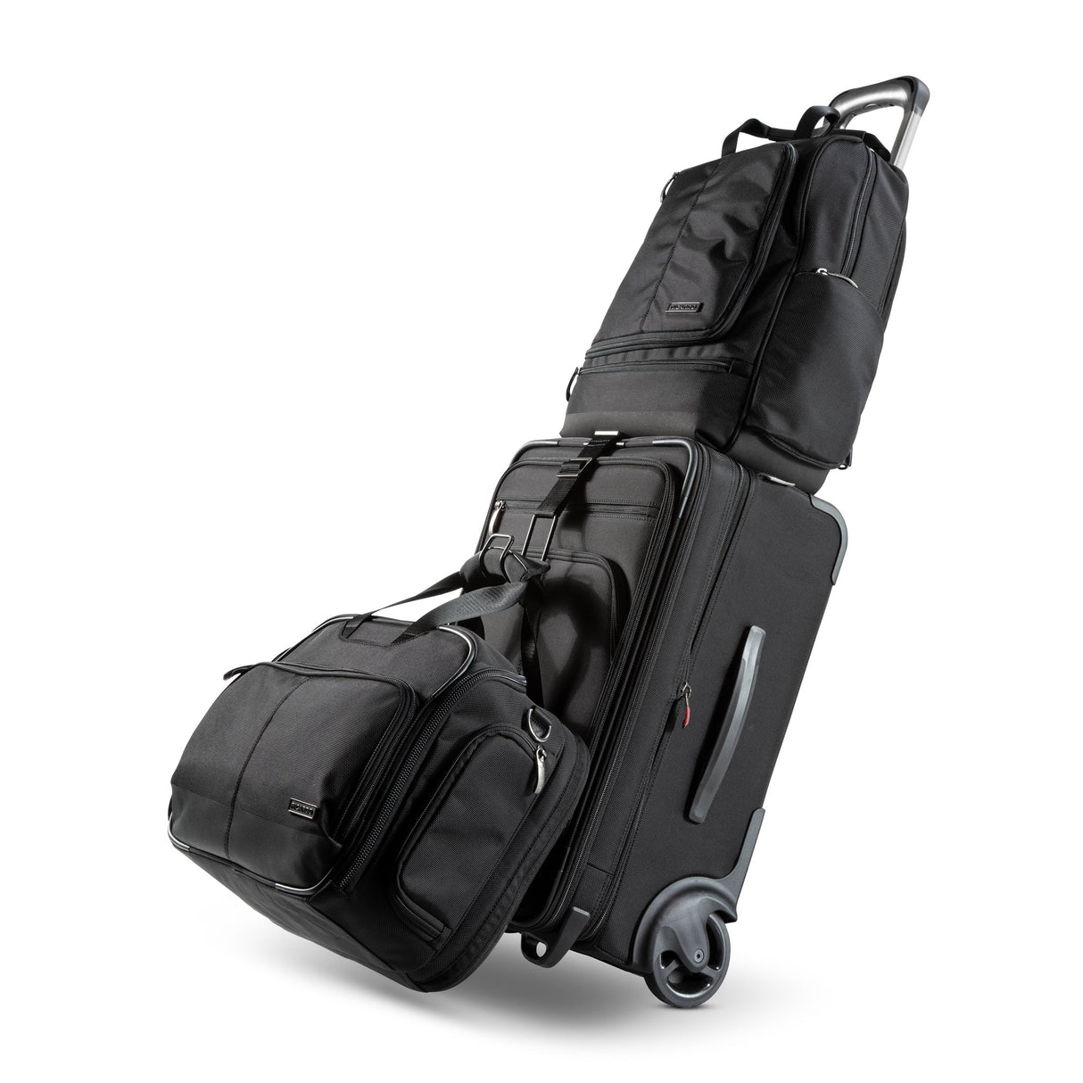 Flight Essentials Softside Carry-On, Black Flight Crew Bag