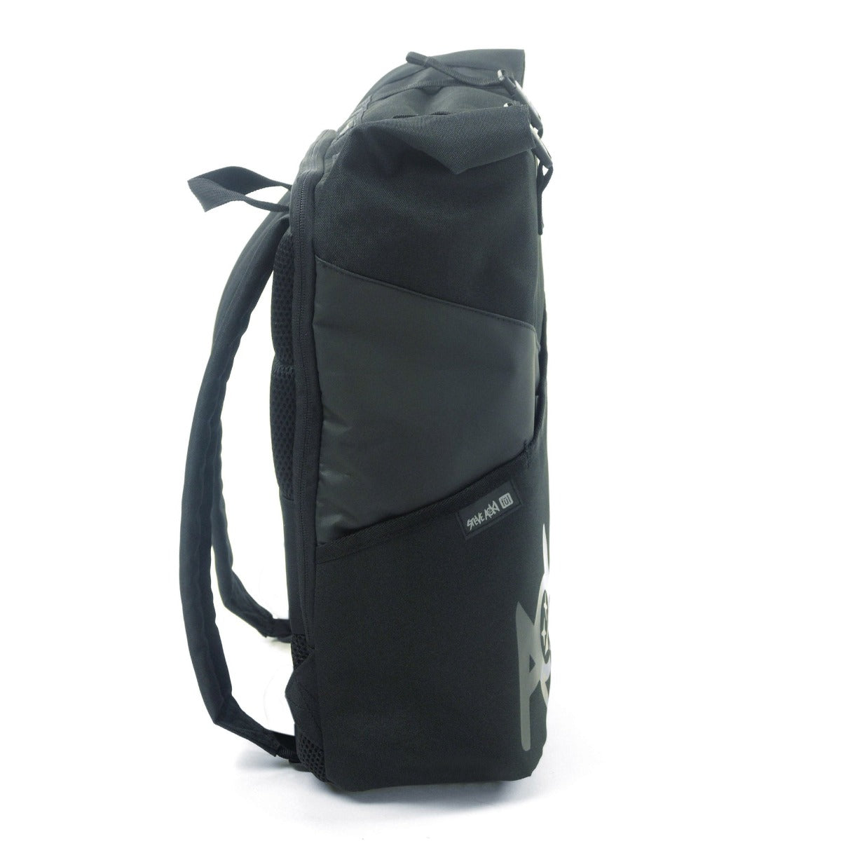 Steve Aoki FŪL FANG Rolltop Tech Black Backpack