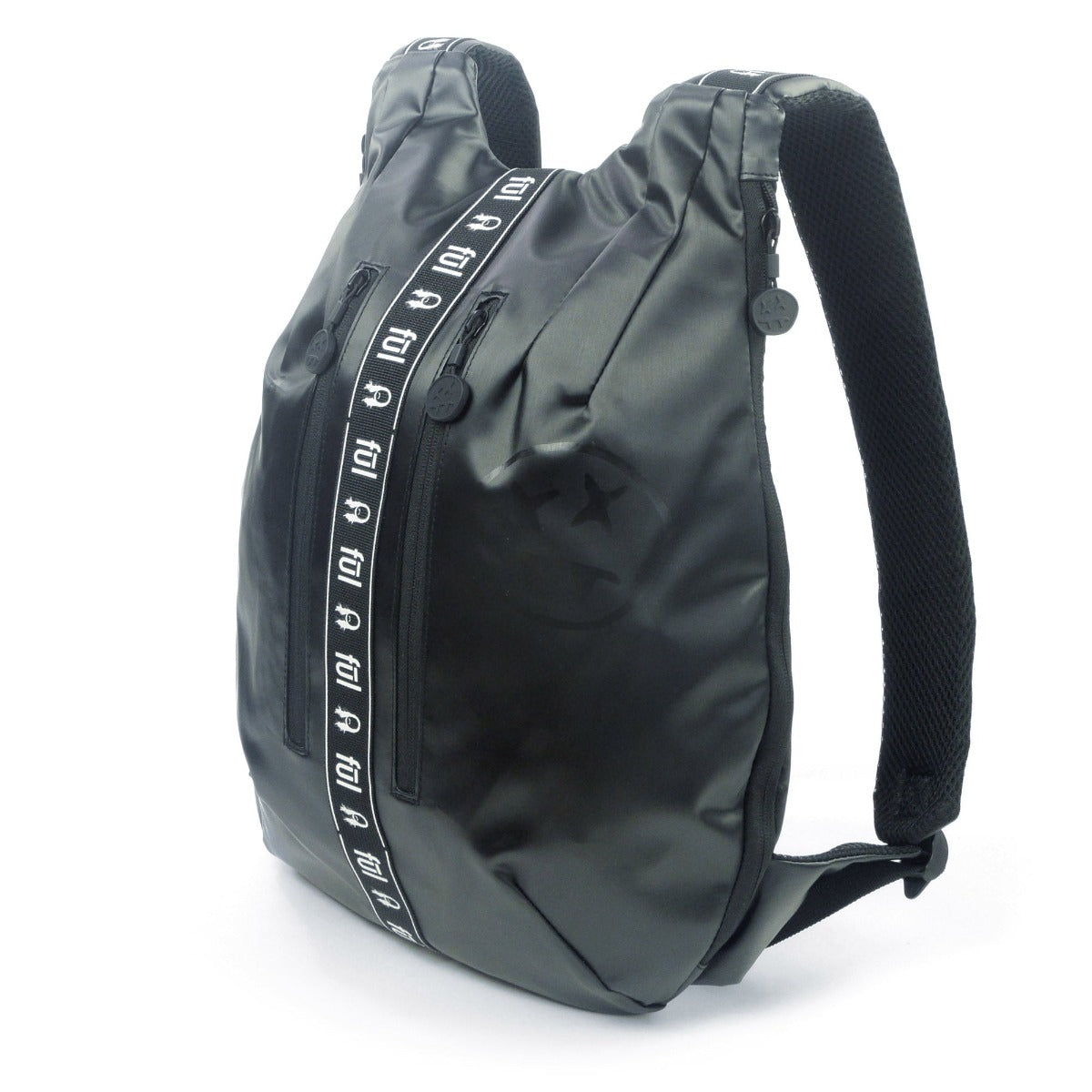 Steve Aoki Official FŪL Fang Official Slouchy Black Backpack