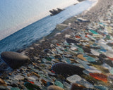 Panoramic of Glass Beach California, Extra Large Wall Art, Panoramic Wall Art, Panoramic Landscape Print, Landscape Photography