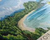 Coiba Island, Panamá Panoramic Beach Print, Vacation Gift, Panamá Wall Art, Beach Painting, Beach Decor, Beach Painting