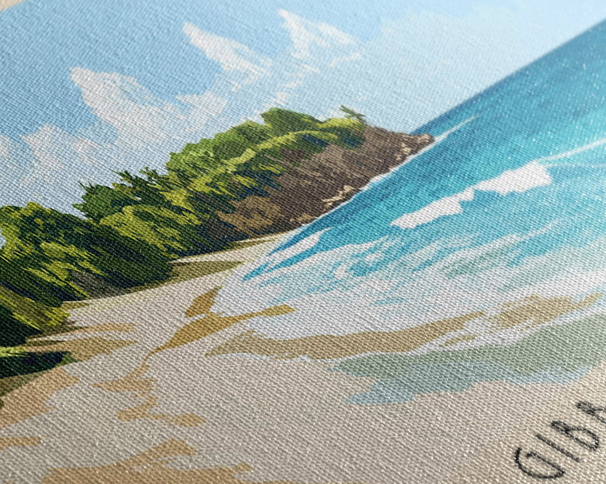 Gibbs Beach, Barbados Panoramic Beach Print, Vacation Gift, Barbados Wall Art, Beach Painting, Beach Decor, Beach Painting