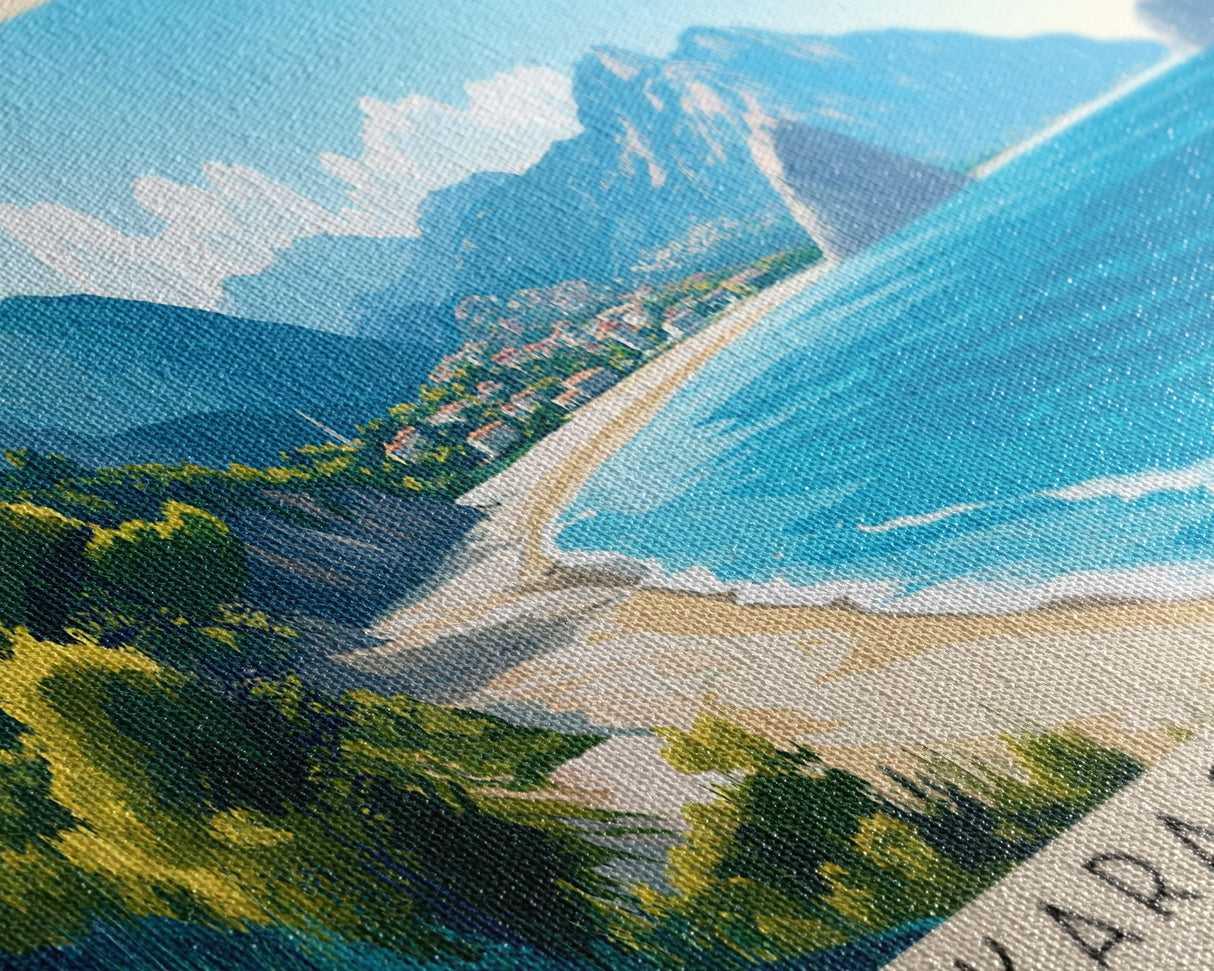 Karasu Beach, Turkey Panoramic Beach Print, Vacation Gift, Turkey Wall Art, Beach Painting, Beach Decor, Beach Painting