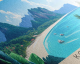 Ko Lipe, Thailand Panoramic Print, Vacation Gift, Thailand Wall Art, Beach Painting, Beach Decor, Beach Or Lakehouse Art