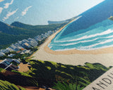 Llandudno Beach, South Africa Panoramic Print, Vacation Gift, South Africa Wall Art, Beach Painting, Beach Decor, Beach Or Lakehouse Art