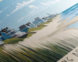 Long Beach Island, New Jersey Panoramic Print, Vacation Gift, New Jersey Wall Art, Beach Painting, Beach Decor, Beach Or Lakehouse Art