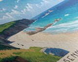 Sennen Cove, United Kingdom Panoramic Print, Vacation Gift, United Kingdom Wall Art, Vacation Wall Art, Vacatation Memories, Beach Decor, Beach Or Lakehouse Art