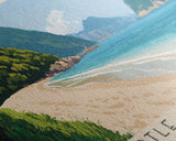 Turtle Cove Beach, Hong Kong Panoramic Print, Vacation Gift, Hong Kong Wall Art, Beach Painting, Beach Decor, Beach Or Lakehouse Art