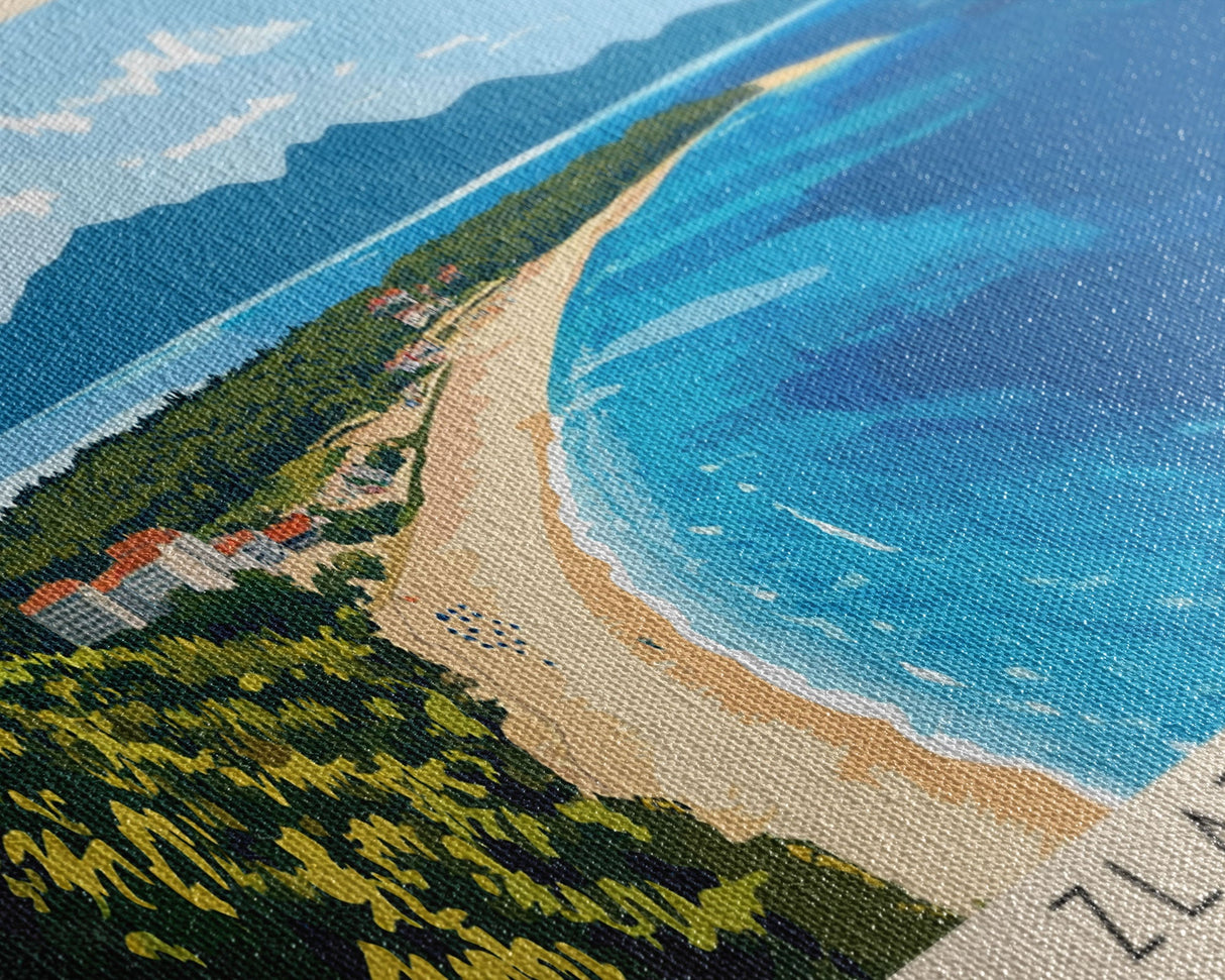 Zlatni Rat, Croatia Panoramic Print, Vacation Gift, Croatia Wall Art, Vacation Wall Art, Vacatation Memories, Beach Decor, Beach Or Lakehouse Art